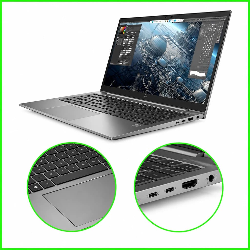 لپ تاپ اچ پی ZBook Firefly 14 G7 استوک – پردازنده Core i7 10510U – رم 8 گیگابایت – حافظه 512GB SSD – گرافیک Intel UHD — تصویر ۴