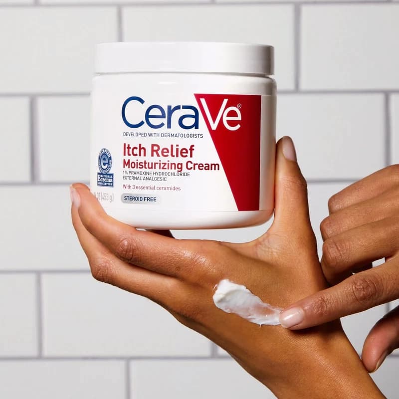 کرم مرطوب کننده تسکیندهنده خارش سراوی 340 گرم CeraVe Itch Relief Moisturizing Cream — تصویر ۶