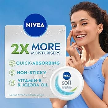 کرم نیوا سافت Nivea Soft Light Moisturising Cream — تصویر ۵