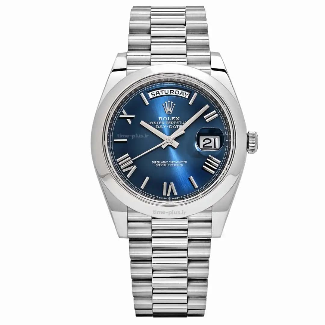 ساعت رولکس مدل Day-Date صفحه سرمه ای کیفیت Yz