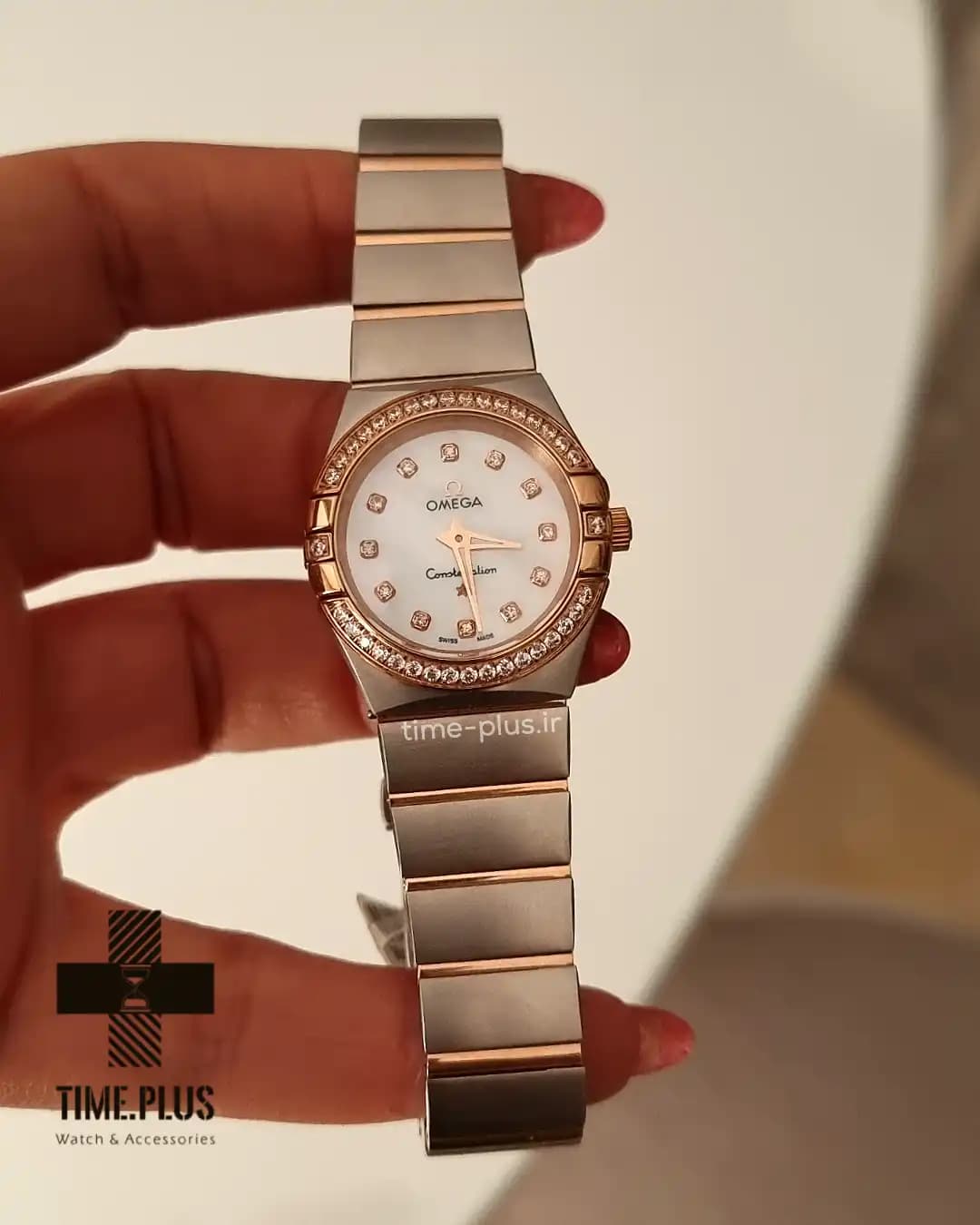 ساعت امگا زنانه Constellation Silver Rose Gold — تصویر ۳