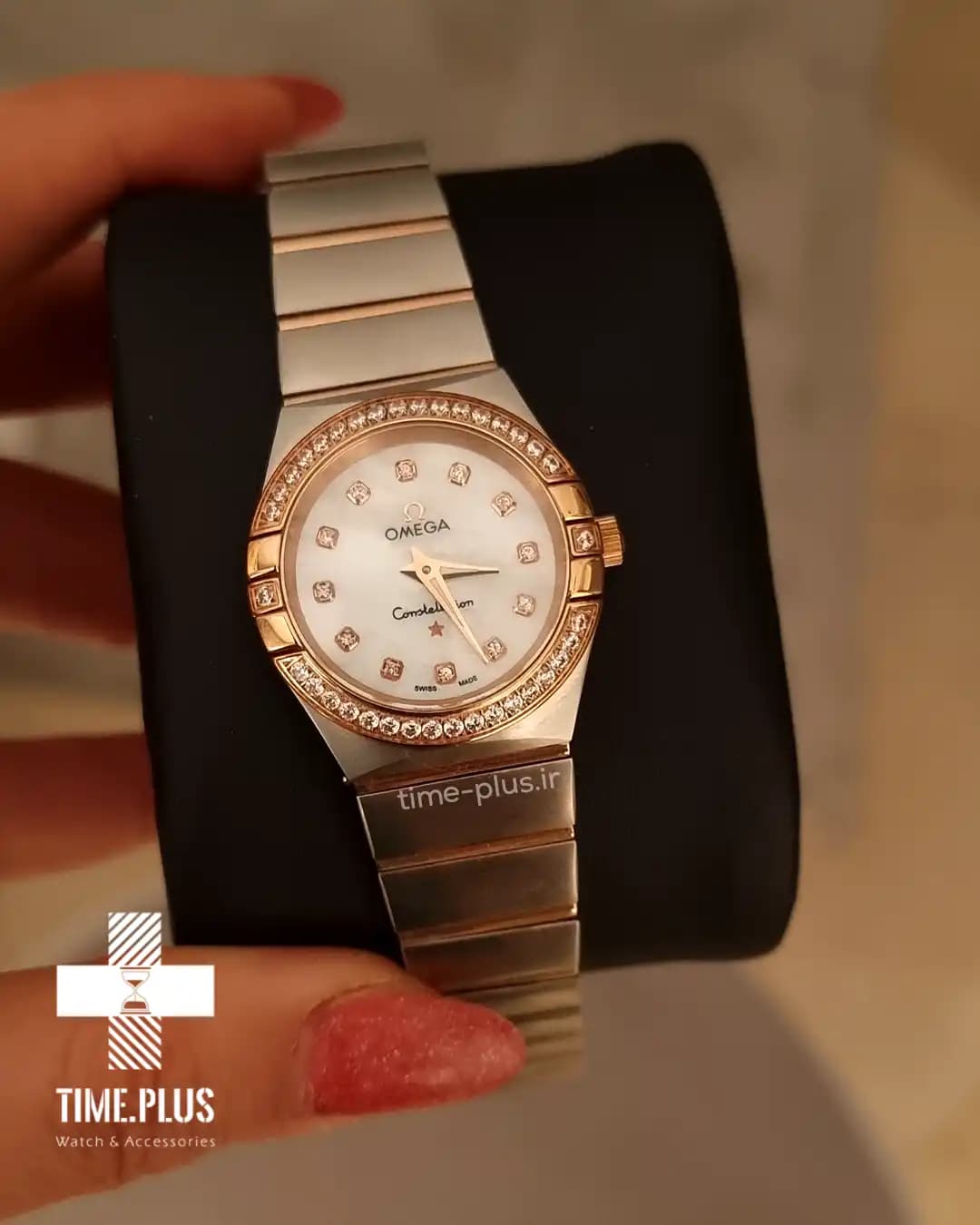 ساعت امگا زنانه Constellation Silver Rose Gold — تصویر ۷
