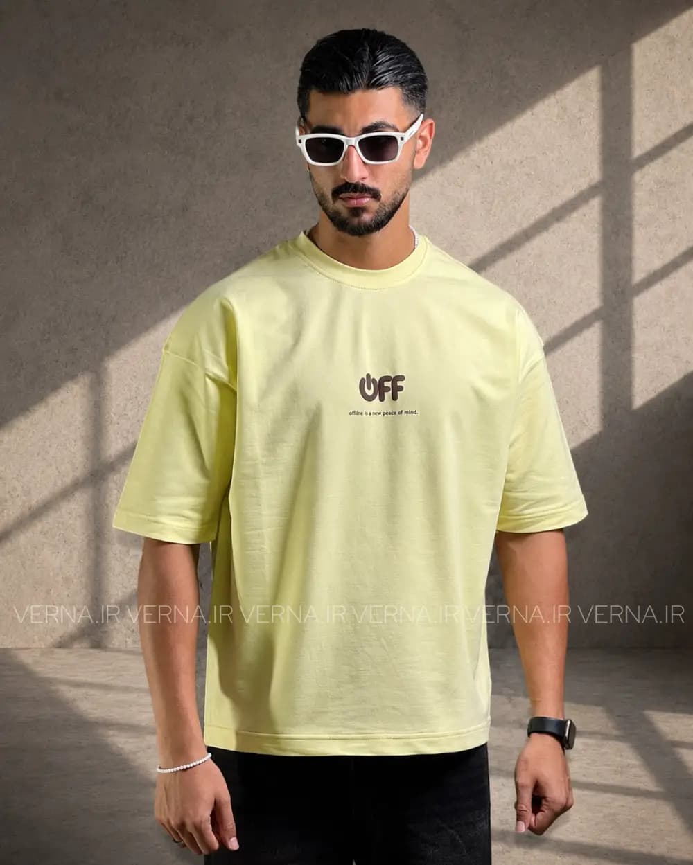 تیشرت مردانه تک سایز دونخ OFF — تصویر ۴
