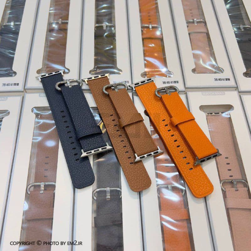 بند اپل واچ چرمی مدل LEATHER BANDS مناسب برای سایز 44