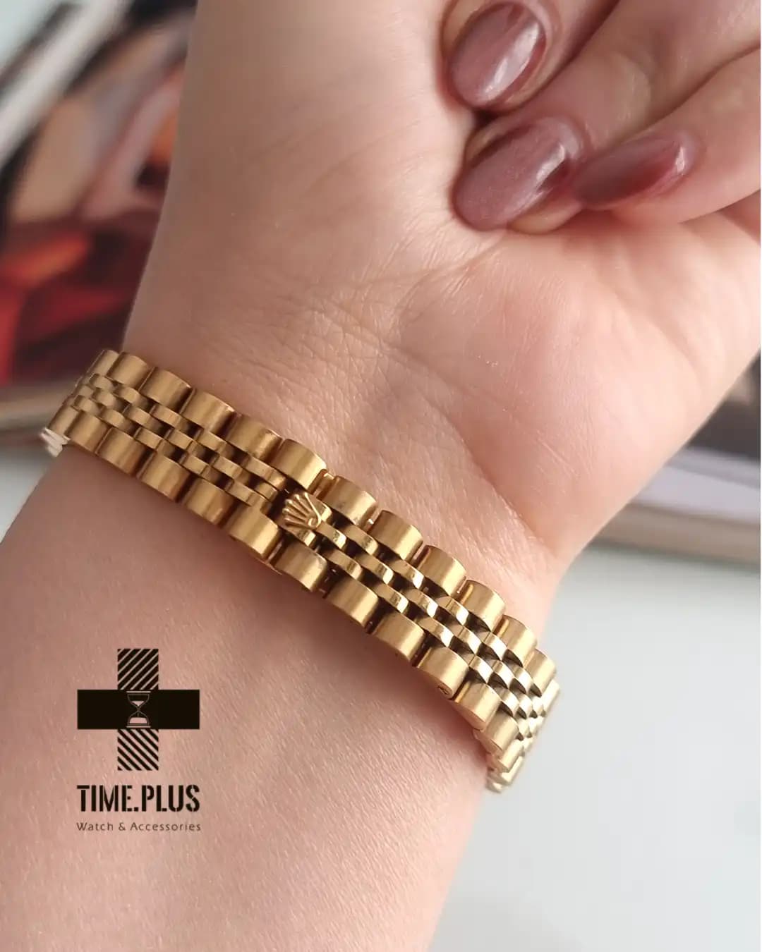 ساعت رولکس زنانه Datejust gold — تصویر ۵