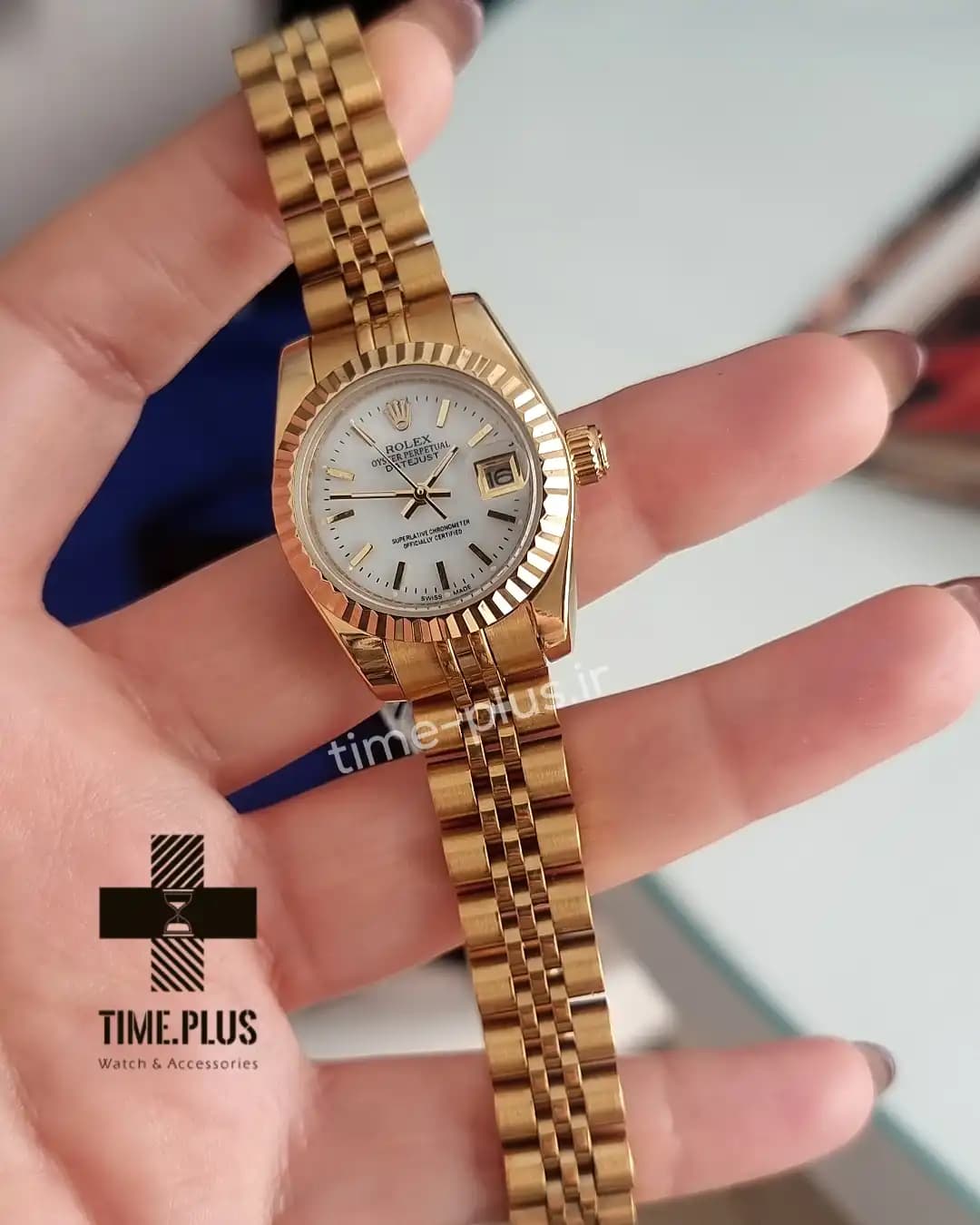 ساعت رولکس زنانه Datejust gold — تصویر ۲