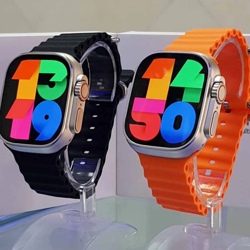 ساعت هوشمند مدل HK8 pro max رنگ بند مشکی کد B18303 — تصویر ۲
