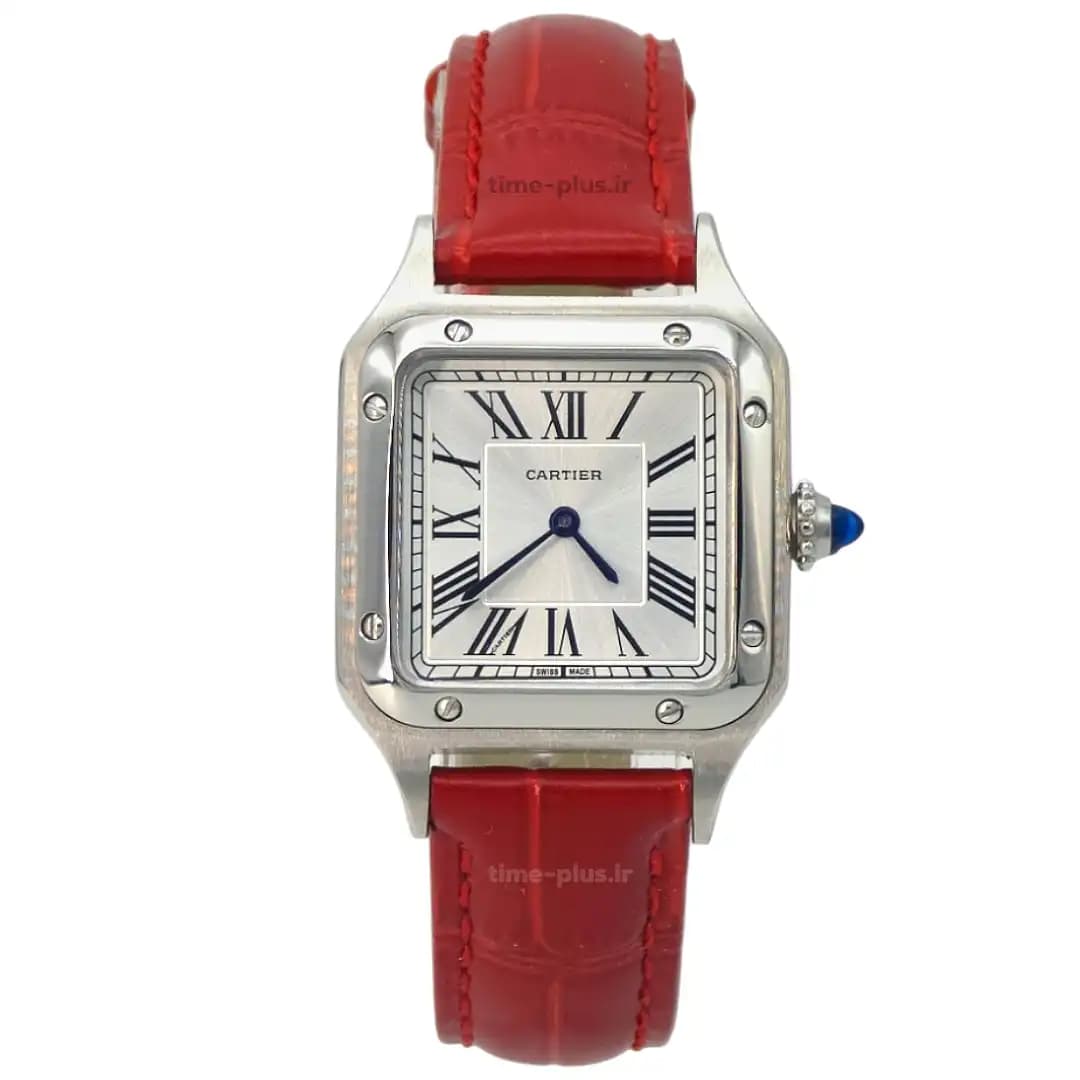 ساعت کارتیر زنانه Santos dumont red strap
