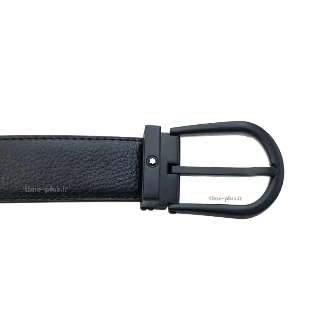 کمربند چرم مشکی Montblanc — تصویر ۲
