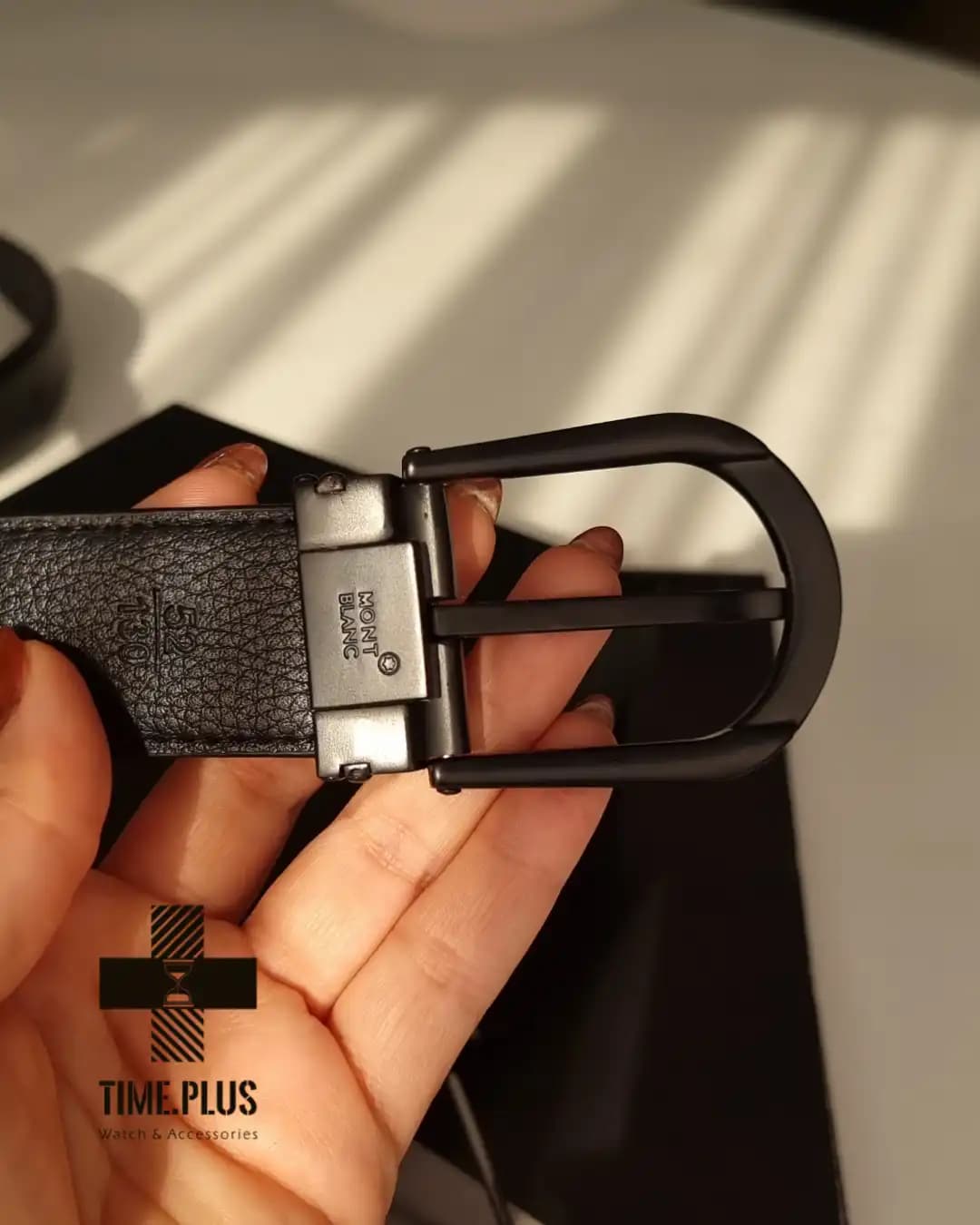 کمربند چرم مشکی Montblanc — تصویر ۷