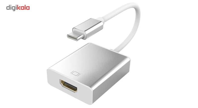 مبدل USB-C به HDMI مدل نقره ای کد B18082 — تصویر ۲