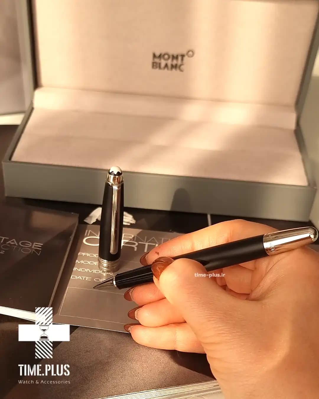 خودکار مون بلان مدل mozart matte black silver — تصویر ۶