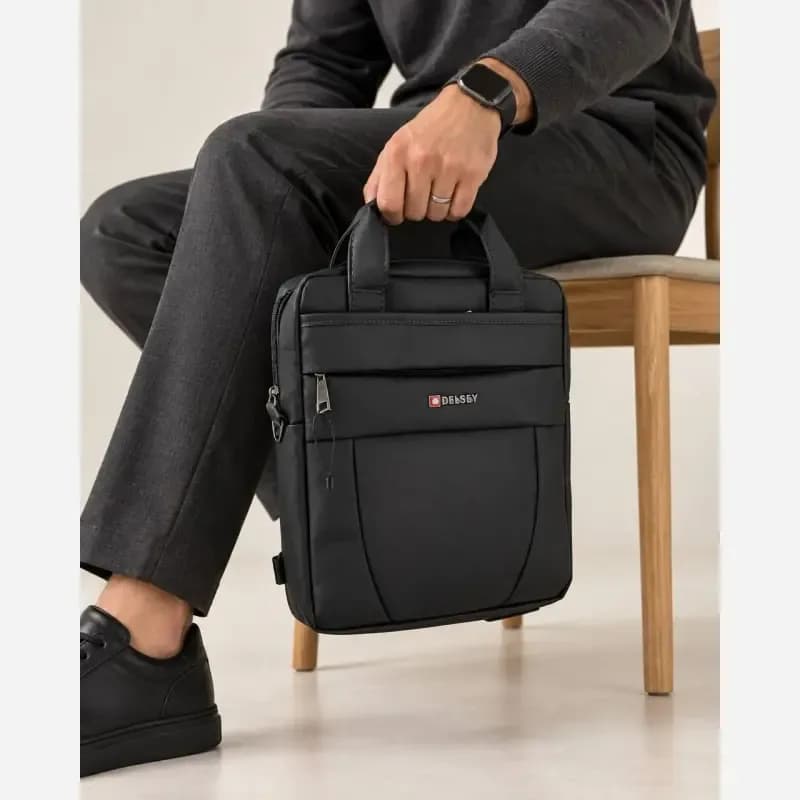 کیف اداری پارچه ای دیبا جا لپتاپ سه بند — تصویر ۲