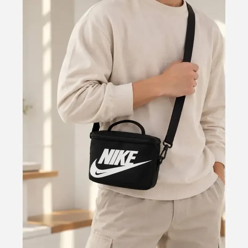 کیف ظرف غذا پارچه ای با بند بلند و جیب دار ابعاد 20 در 15 سانتیمتر — تصویر ۴