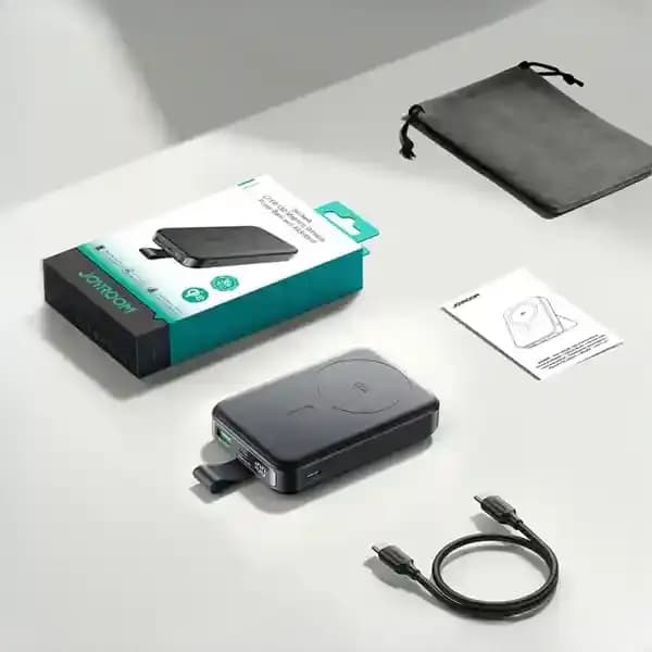 پاوربانک وایرلس مگنتی 10000 جویروم Qi2 JR-PBM11 — تصویر ۸