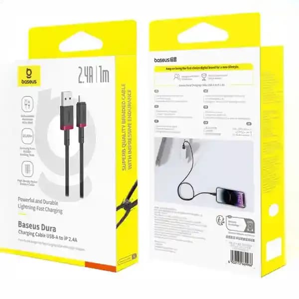 کابل لایتنینگ 1 متر بیسوس CB000122 — تصویر ۳