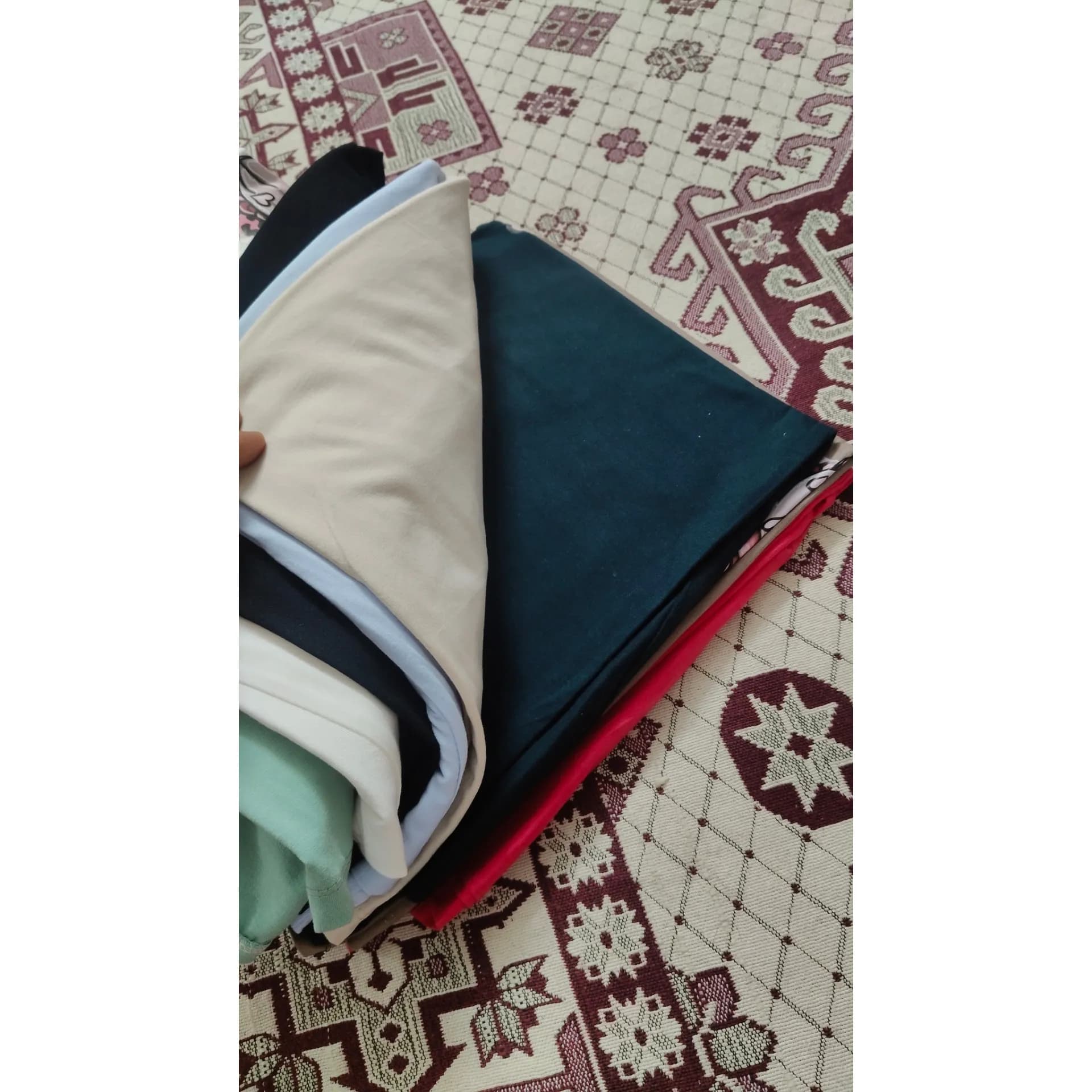 تیشرت باکسی نخ پنبه زنانه و دخترانه اسپرت قد 65 سانت — تصویر ۱۱