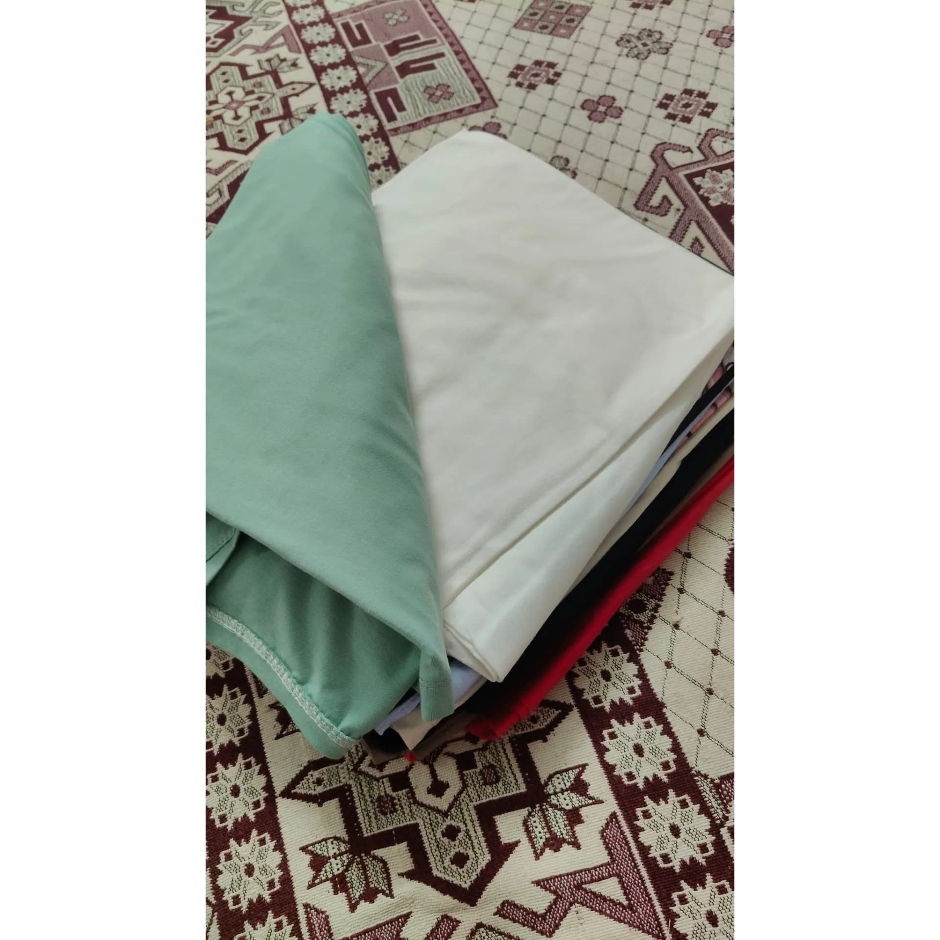 تیشرت باکسی نخ پنبه زنانه و دخترانه اسپرت قد 65 سانت — تصویر ۸
