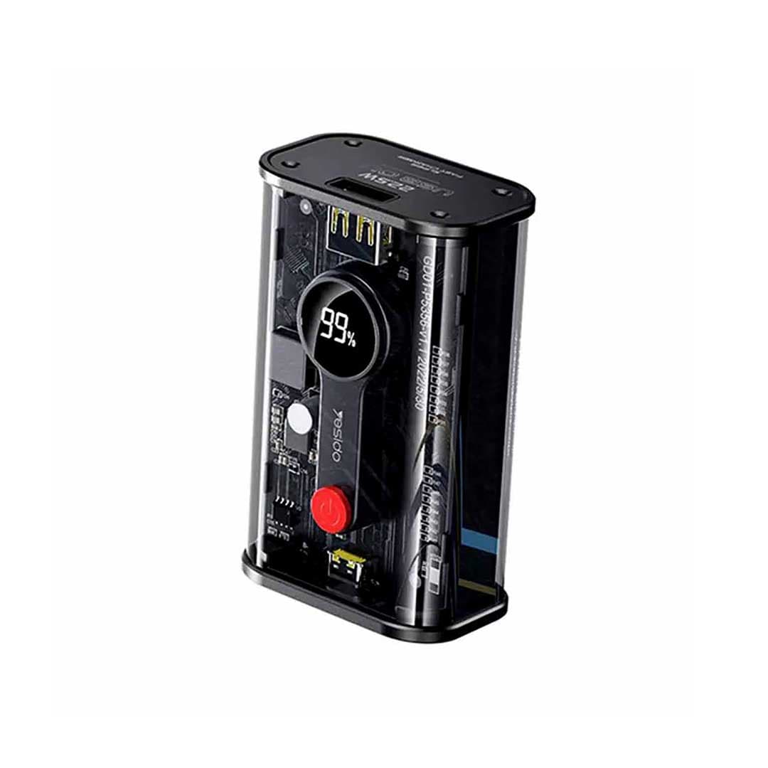 پاوربانک (PD و فست شارژ) yesido 20W 10000mAh مدل YP35 – مشکی — تصویر ۲