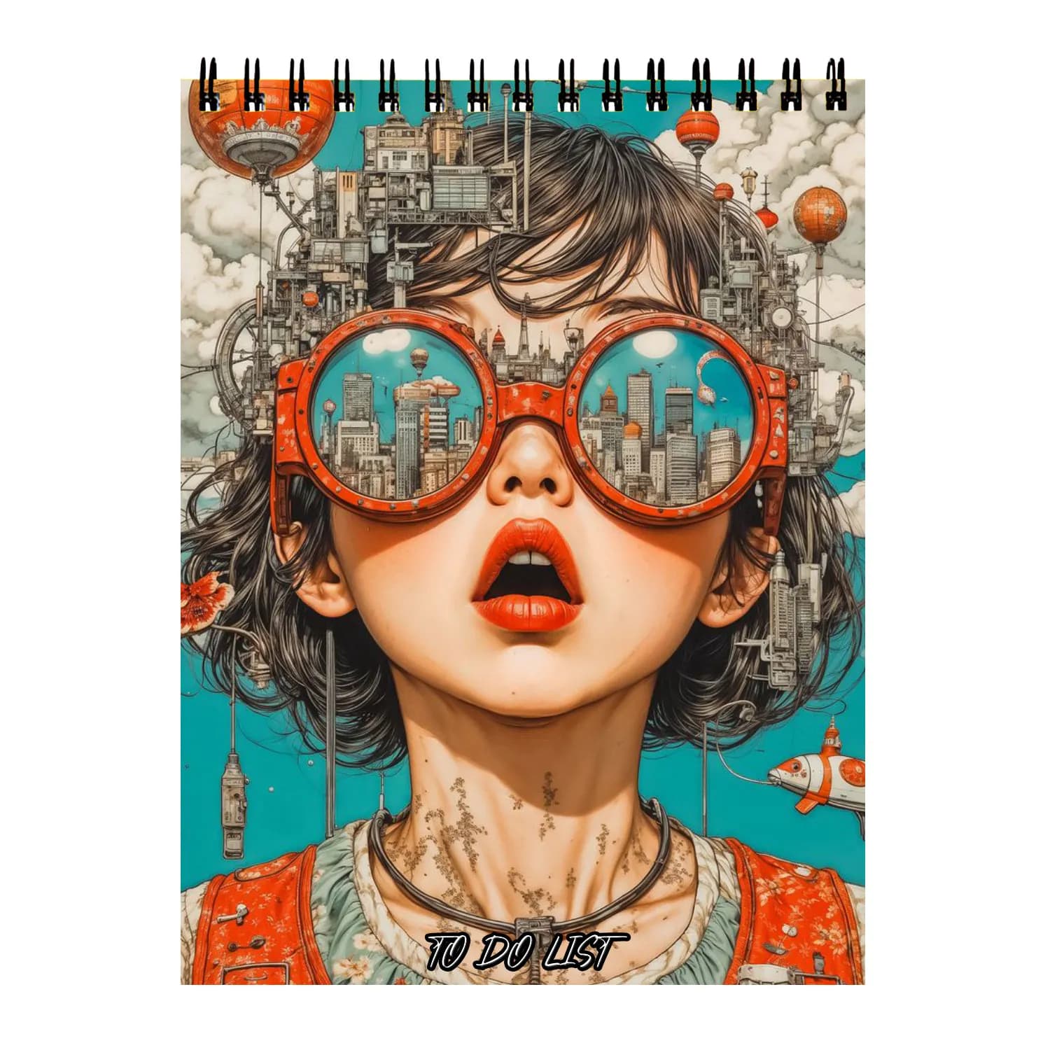 دفتر پلنر طرح دختر عینکی کد 032
