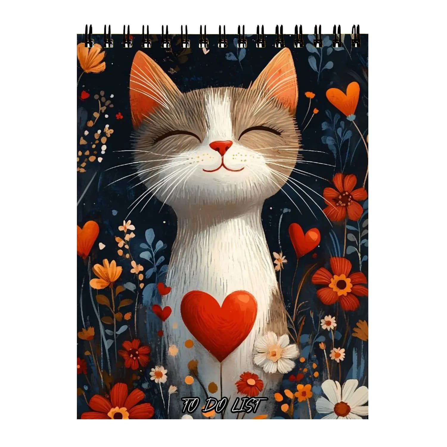 دفتر پلنر طرح گربه عاشق کد 092