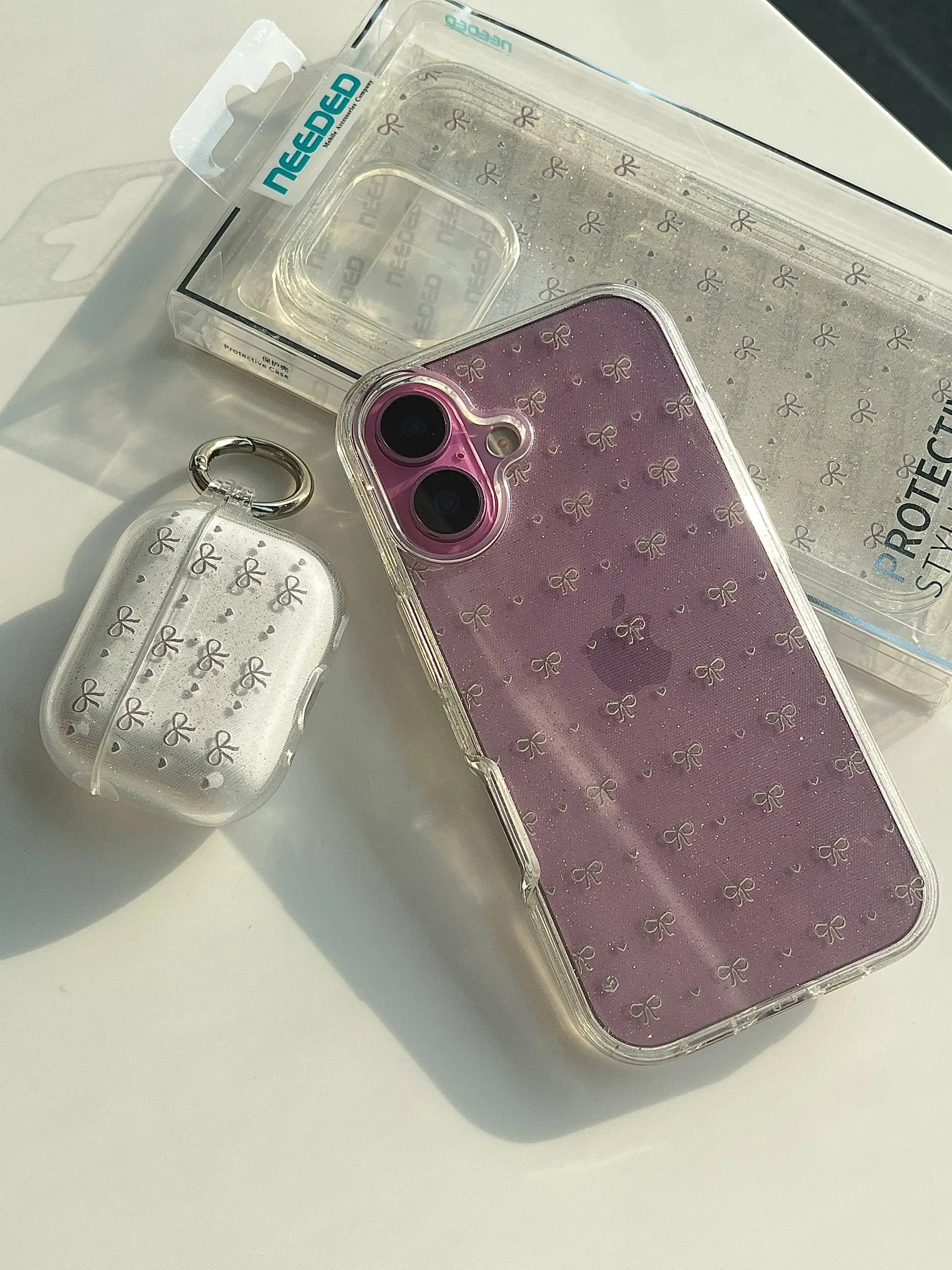 قاب گوشی آیفون پاپیون اکلیلی CS Tiny Bow Shine — تصویر ۳