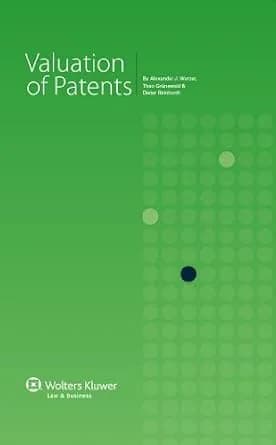 و دانلود نسخه کامل کتاب زبان اصلی Valuation of Patents | دانلود کتاب خارجی