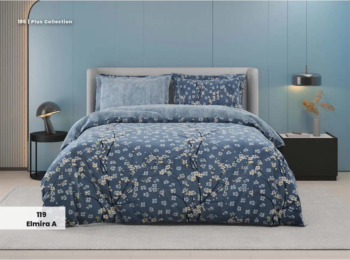 روتختی دو نفره کارینا پلاس کالکشن کد elmira A 119 (ملحفه تشک 160)