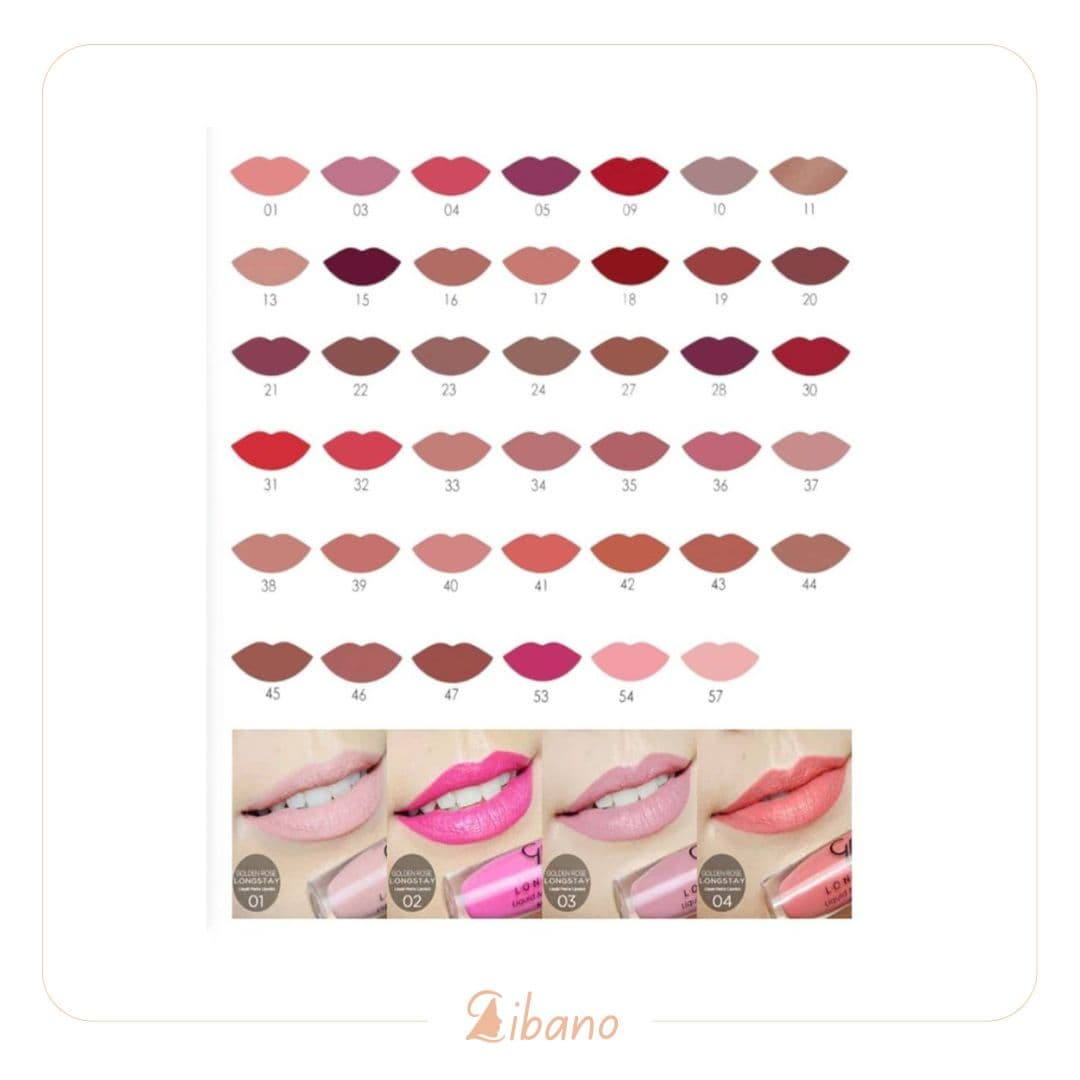 گلدن رز رژ لب مایع مات لانگ استی شماره (18) Golden Rose LONG STAY LIQUID MATTE — تصویر ۲