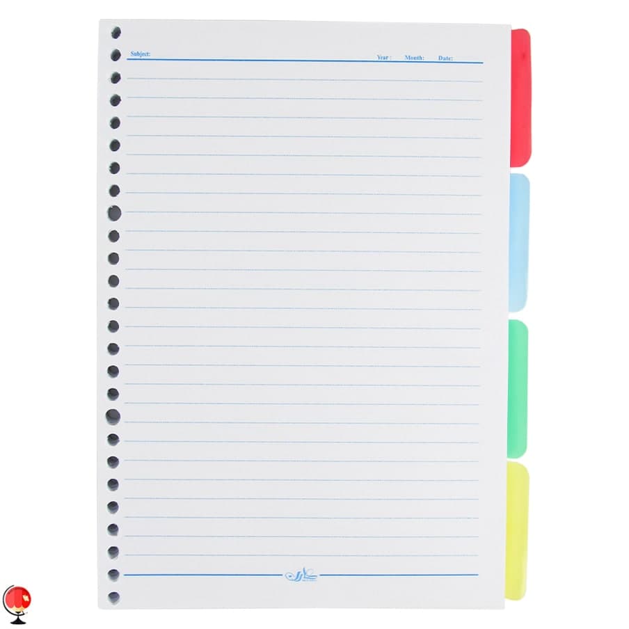 دفتر کلاسوری 100 برگ قفل فلزی ملودی کارن — تصویر ۳