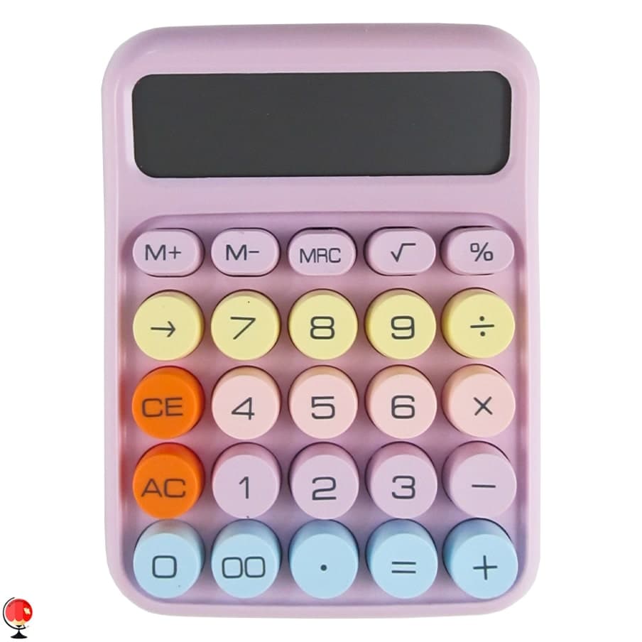 ماشین حساب فانتزی رنگی بنفش KK-816