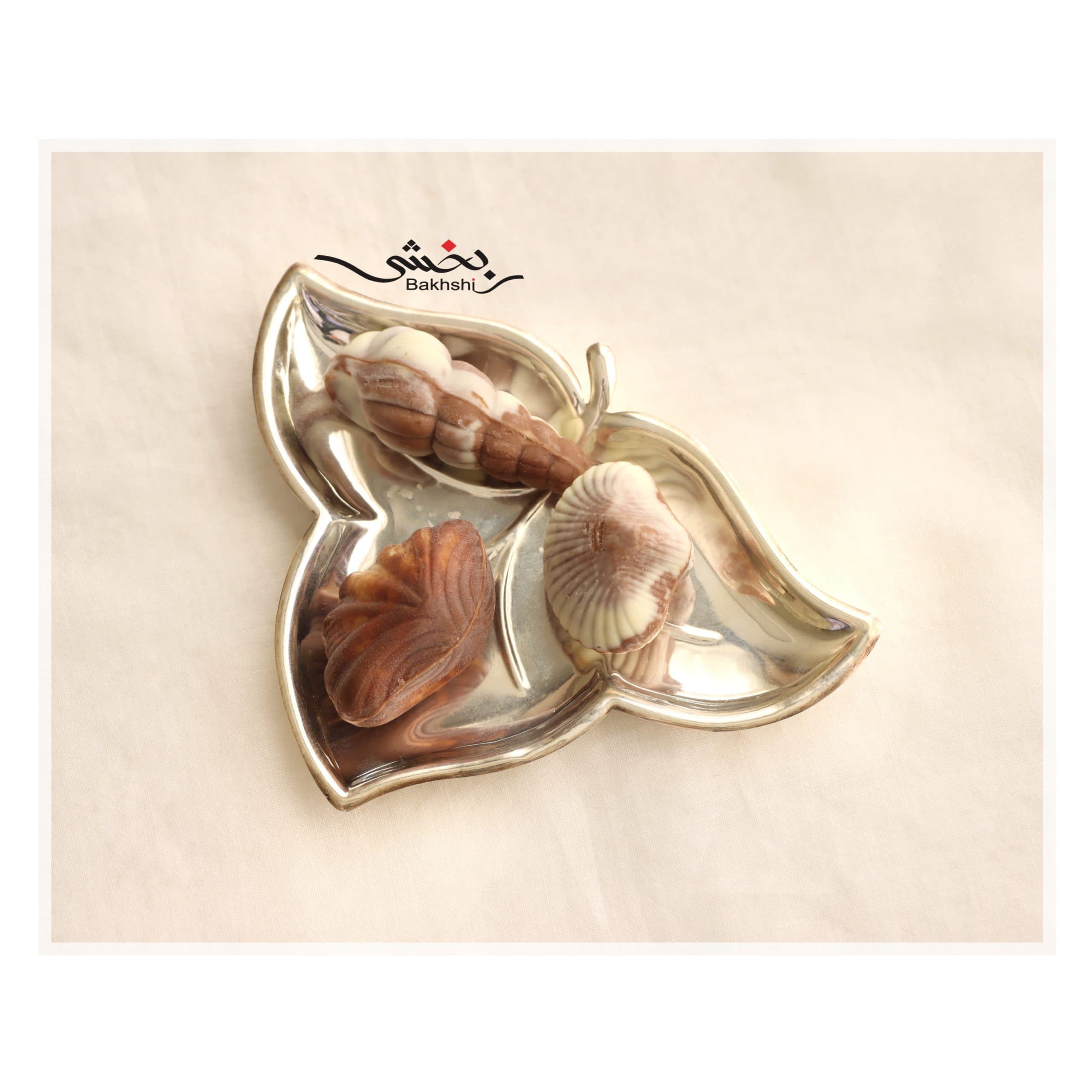 ظرف نقره برگ پاییزی کوچک