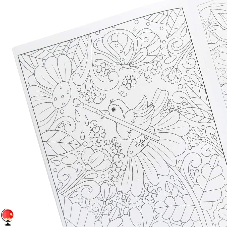 کتاب رنگ آمیزی بزرگسالان گل آرام — تصویر ۴