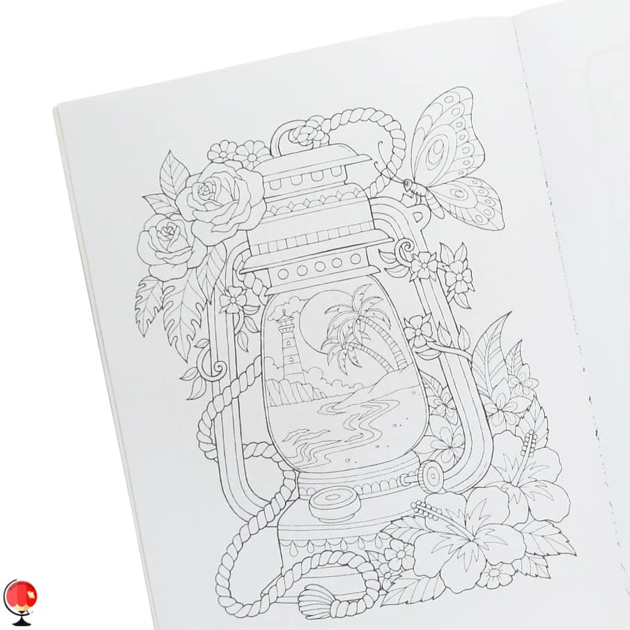 کتاب رنگ آمیزی بزرگسالان گل آرام — تصویر ۳