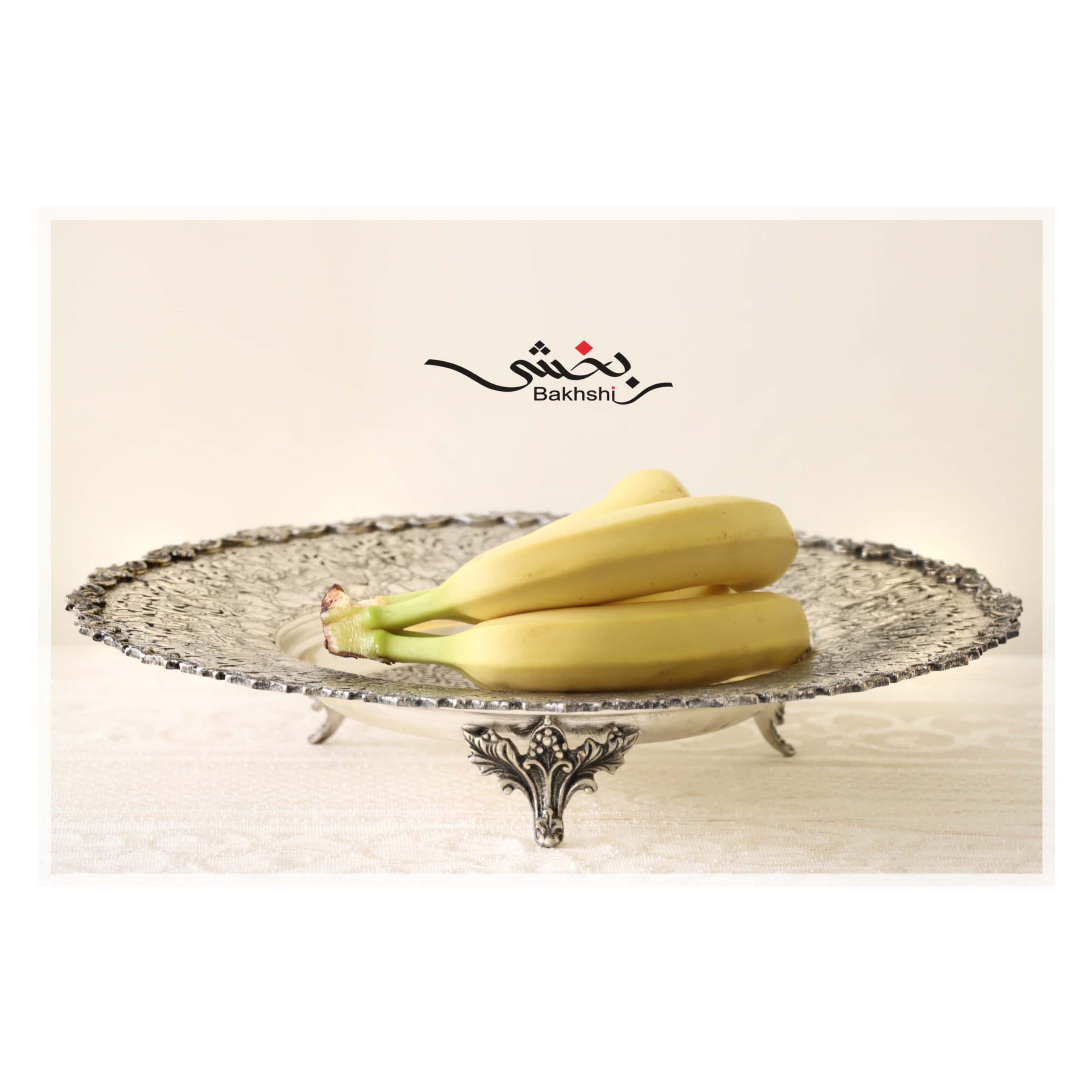 میوه خوری نقره قلم مینیاتور اعلا _ عیار 90% _ 1328 گرم — تصویر ۴