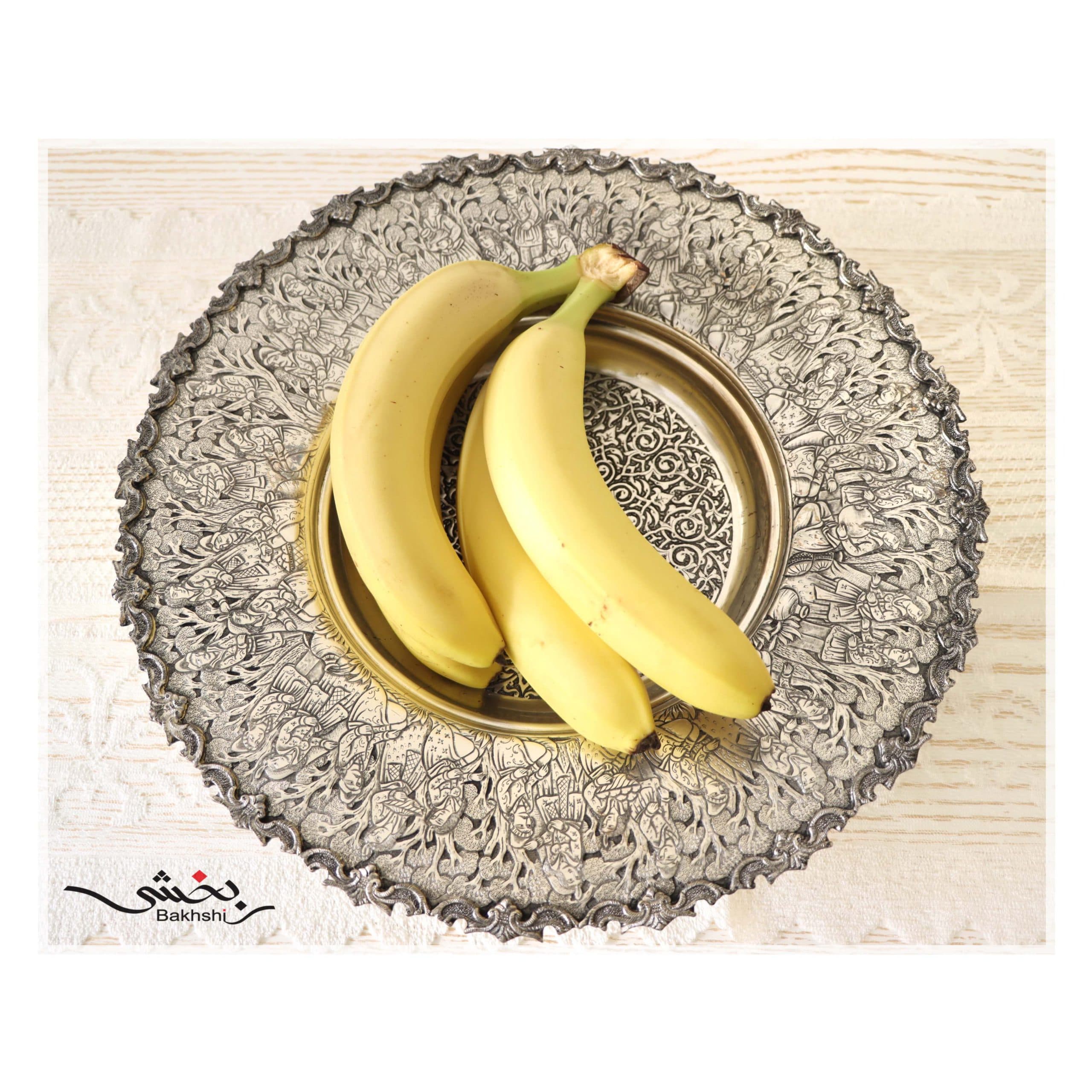 میوه خوری نقره قلم مینیاتور اعلا _ عیار 90% _ 1328 گرم — تصویر ۳