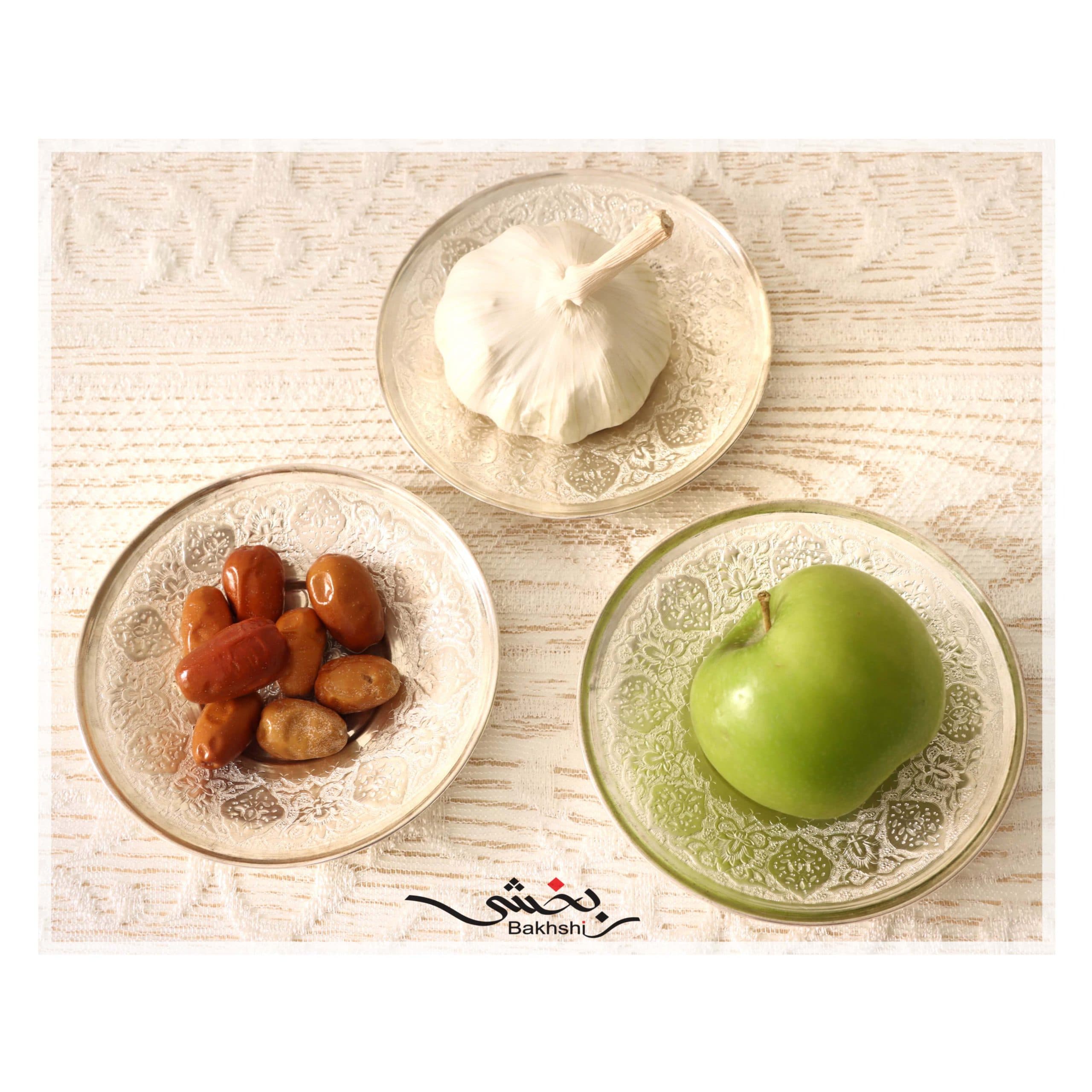 نعلبکی نقره قلم ترنج _ عیار 84% _ 92 گرم