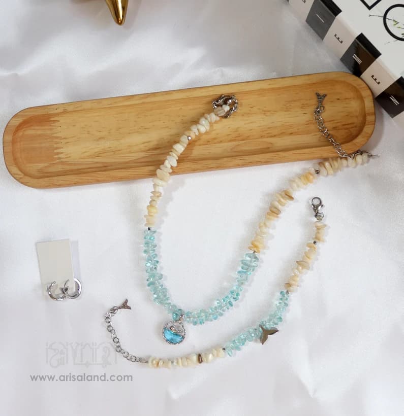 سرویس توپاژ، صدف و آویز وال کد 211 — تصویر ۶