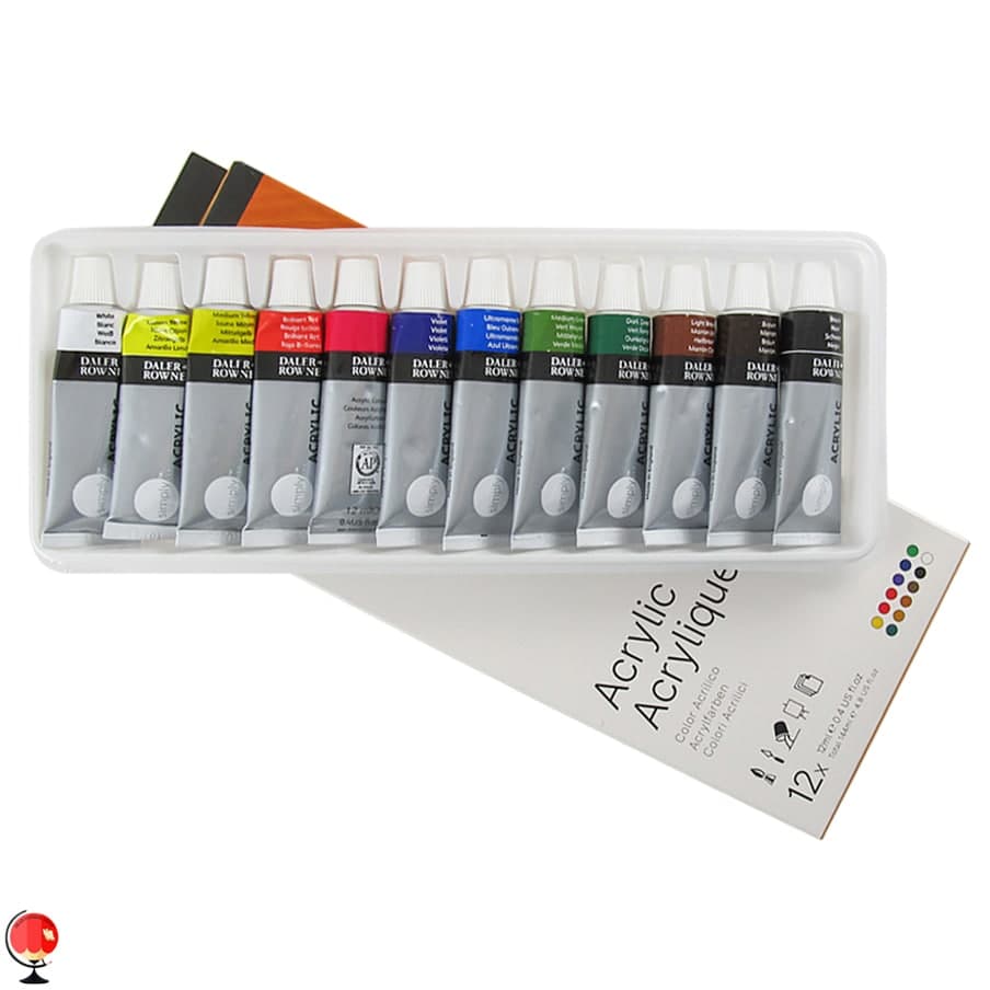 رنگ اکریلیک 12 رنگ دالر رونی Daler Rowney — تصویر ۳