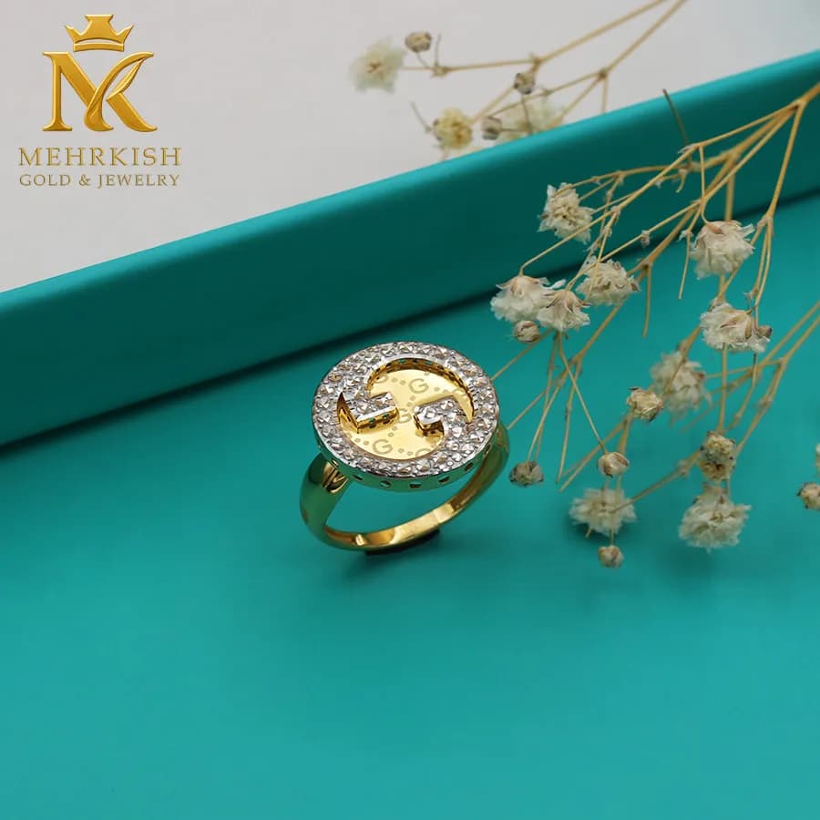 انگشتر D&G طلا تراش شرکتی آوا کد 7621