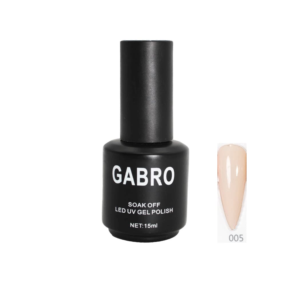ژل لاک 15 میل گابرو کد 5ساده GABRO