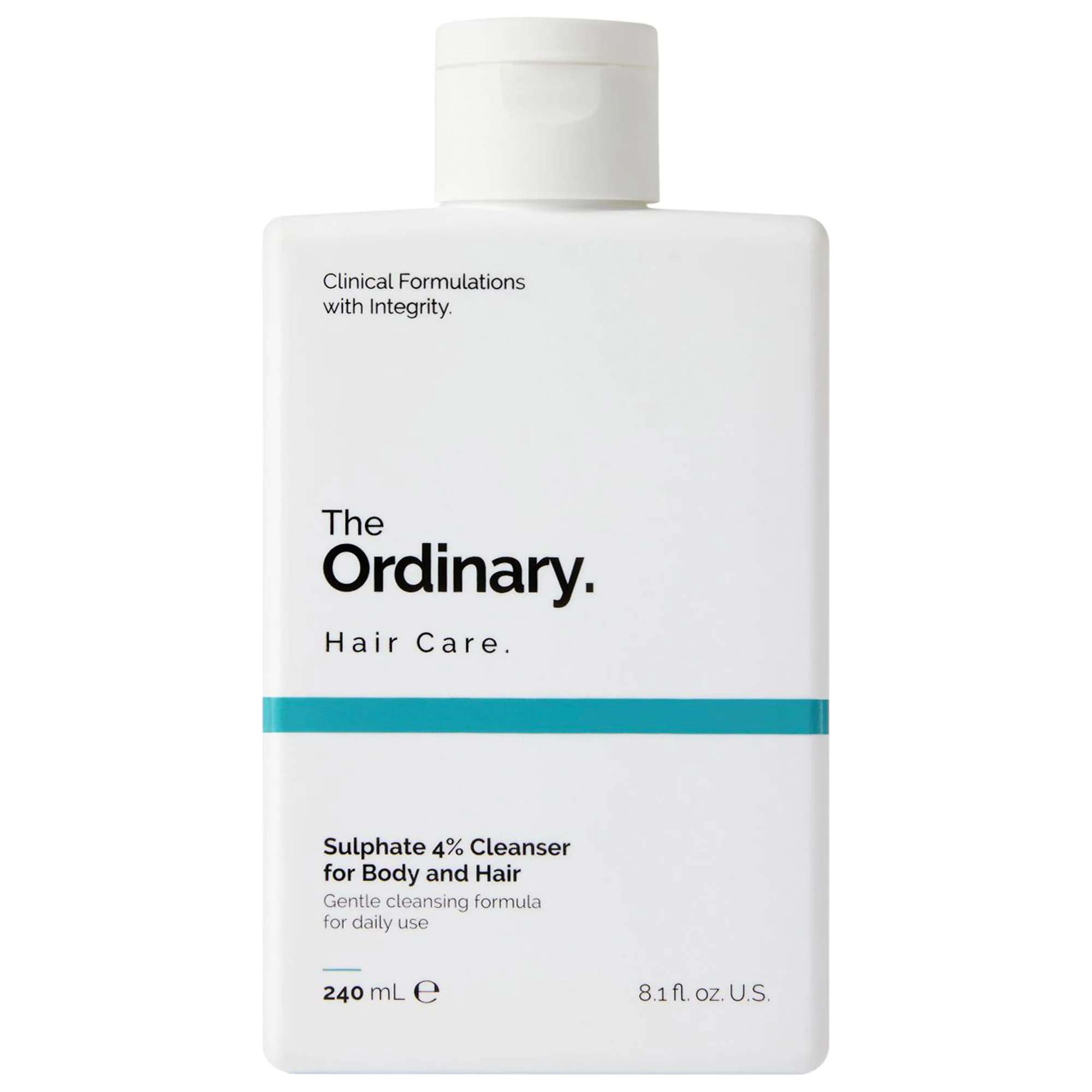شامپو سر و بدن با 4% سولفات اوردینری The Ordinary Hair Care Sulphate 4% Cleanser for body and Hair 240ml