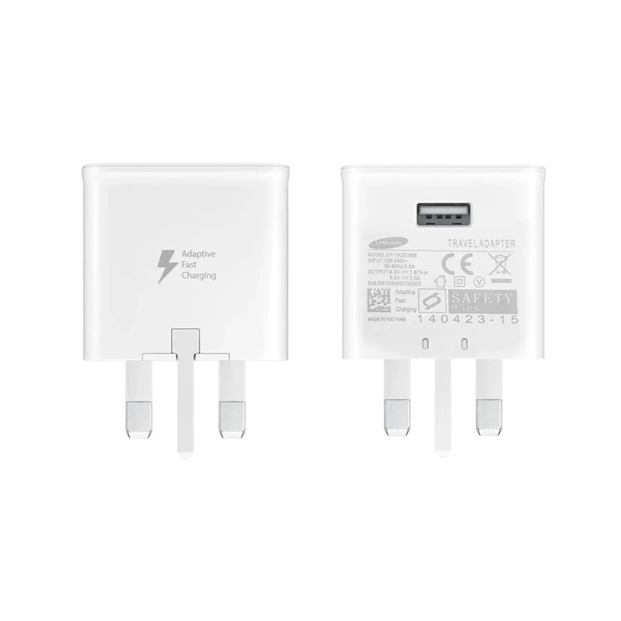 شارژر فست دیواری تک پورت Samsung مدل EP-TA20UWE S10 – سفید — تصویر ۵
