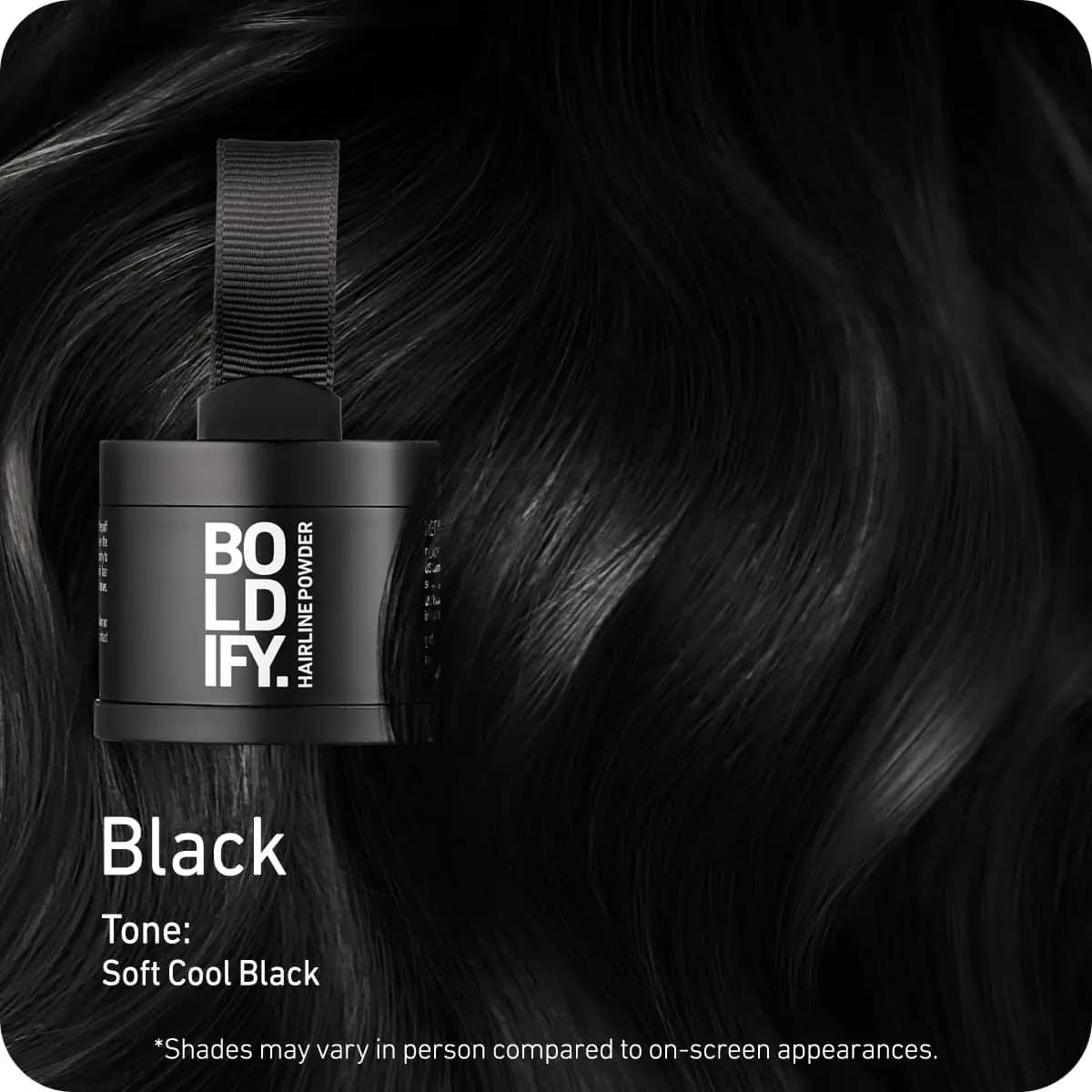 پودر پرکننده خط مو بولدیفای مشکی | BOLDIFY Hairline Powder — تصویر ۲