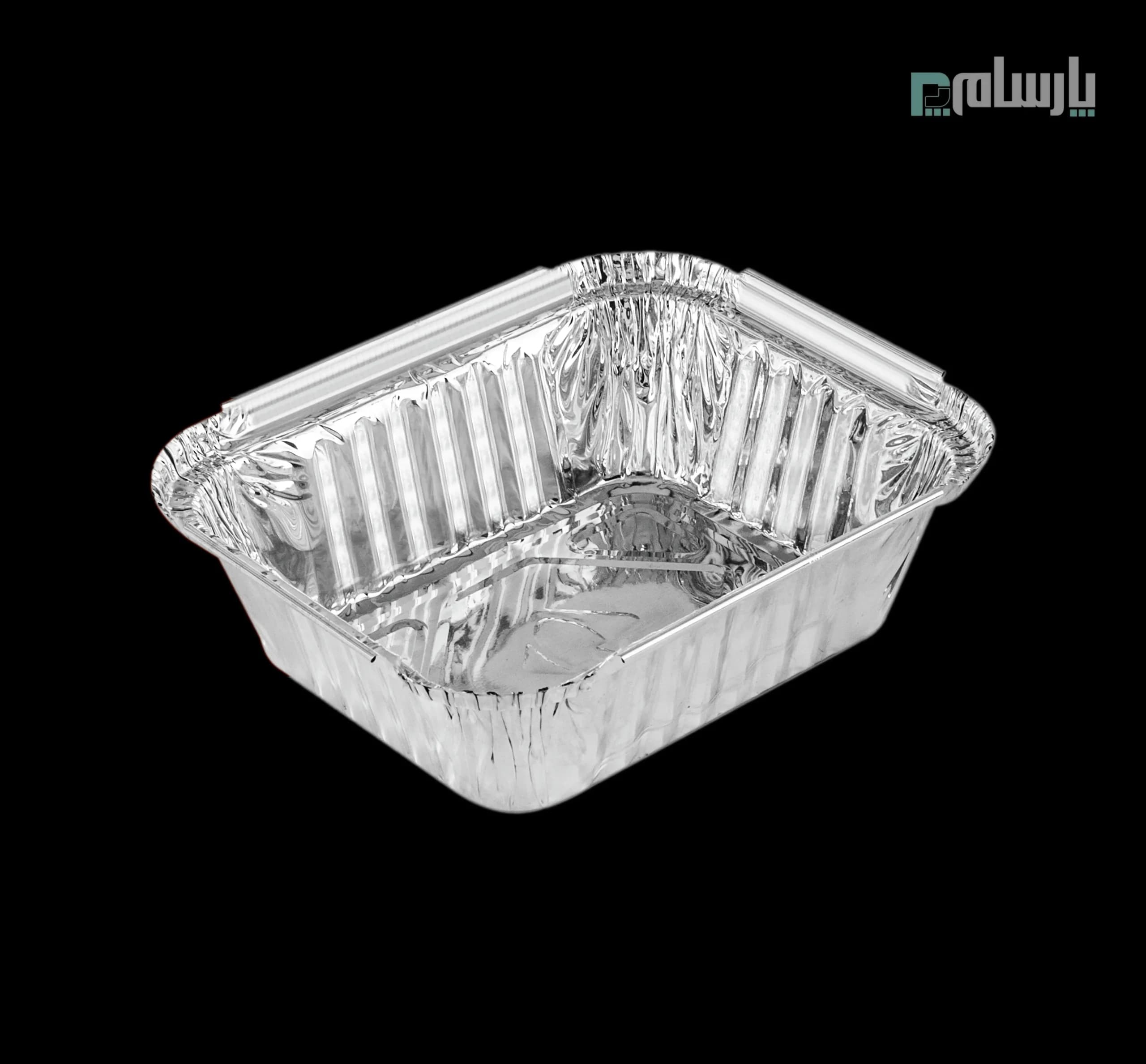 ظرف یکبار مصرف آلومینیومی خورشتی سبز پارسه کد 728