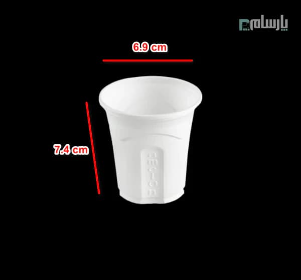لیوان گیاهی یکبار مصرف ۱۷۰ سی سی آملون — تصویر ۲