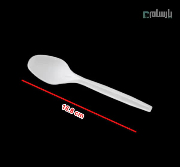 قاشق یکبار مصرف گیاهی ممتاز آملون — تصویر ۲