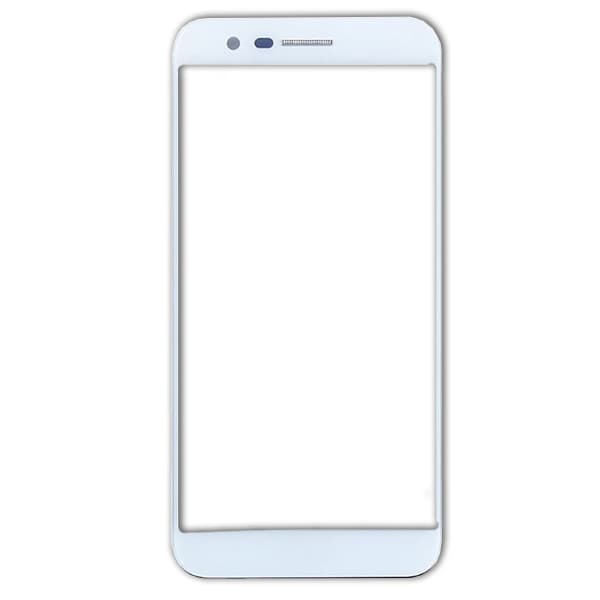 گلس تعمیراتی ال جی LG K10 2017 / M250 اورجینال سفید مشکی