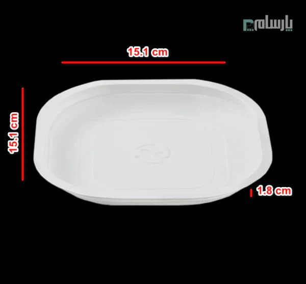 ظرف یکبار مصرف گیاهی کیک خوری آملون — تصویر ۲