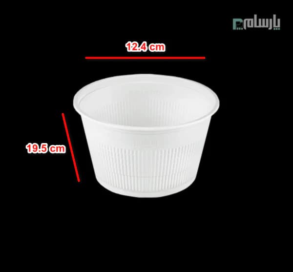 سطل یکبار مصرف گیاهی ۲۵۰۰ سی سی آملون — تصویر ۲